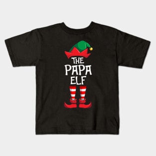 Papa Elf Matching Family Christmas Dad Kids T-Shirt